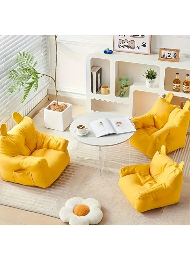 Comfortable Pet Sofa With Removable Cover Machine Washable Soft Polyester Fiber Mattress Color A - Image 1